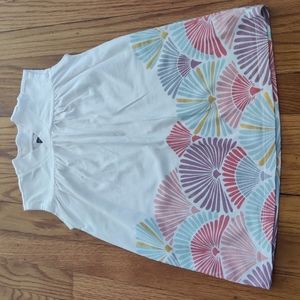 Tea Collection Size 3 Light Pink Fan Pattern Dress